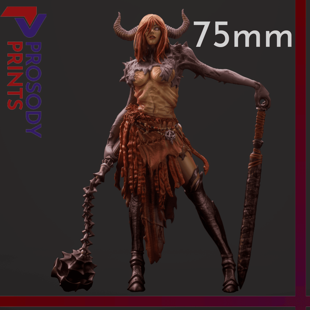 Demon Woman - 75mm 3d model