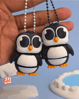 Flexi articulated penguin - Standing pose 3d model