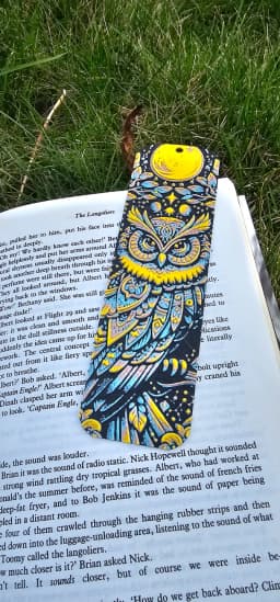 Night Owl β HueForge Bookmark Edition 3d model