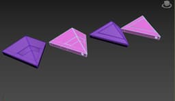 Pendentif pyramide daft punk -cosplay 3d model