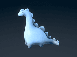 Cute Dinos 3d model
