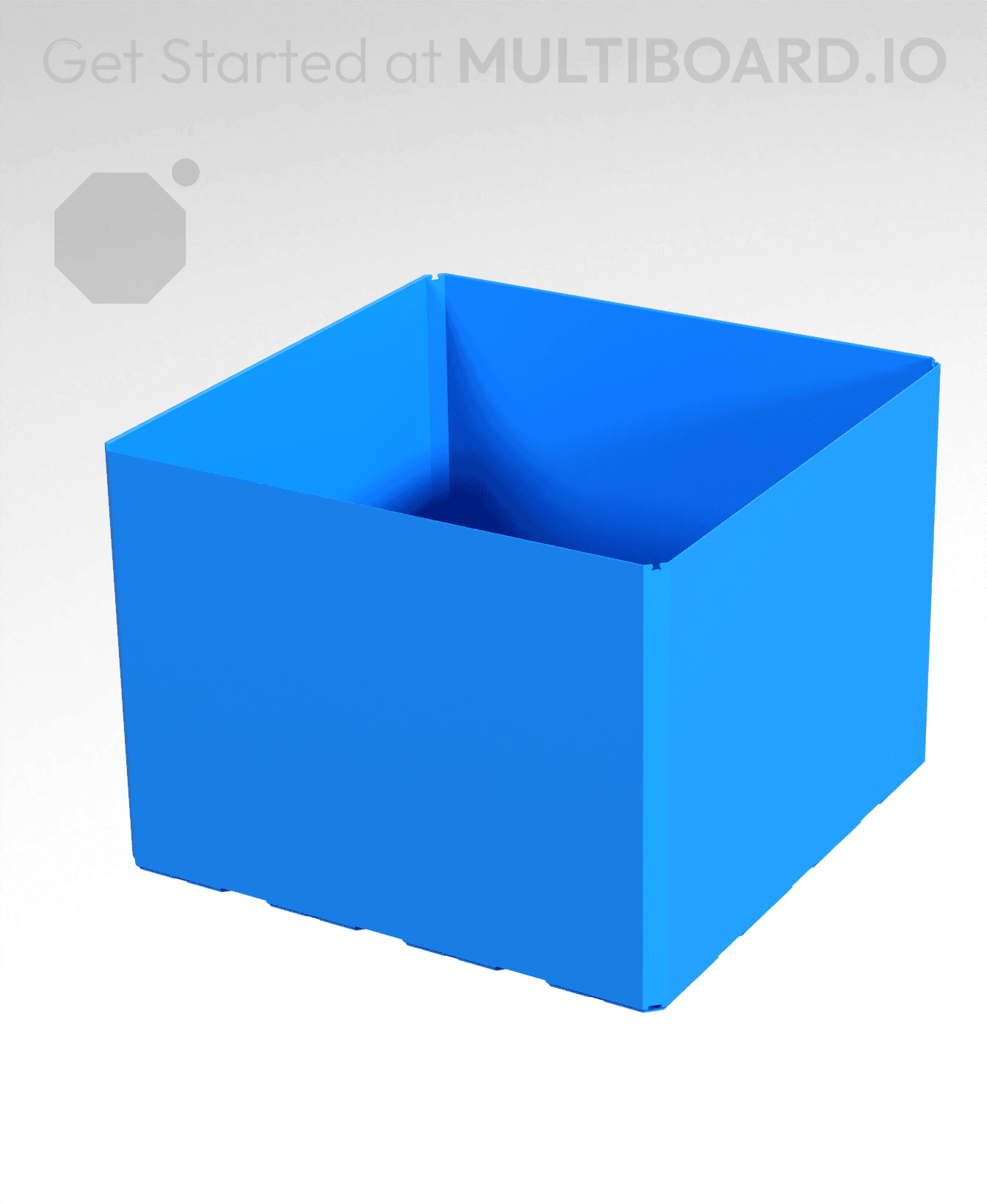 4x4x3 CU - Bin - Multibin Insert 3d model