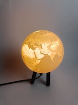 Hybrid Hanging/Desk Earth Lamp 3d model