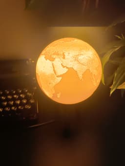 Hybrid Hanging/Desk Earth Lamp 3d model