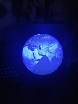 Hybrid Hanging/Desk Earth Lamp 3d model