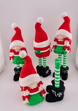 Mrs. Claus Gnome -Long Legs 3d model