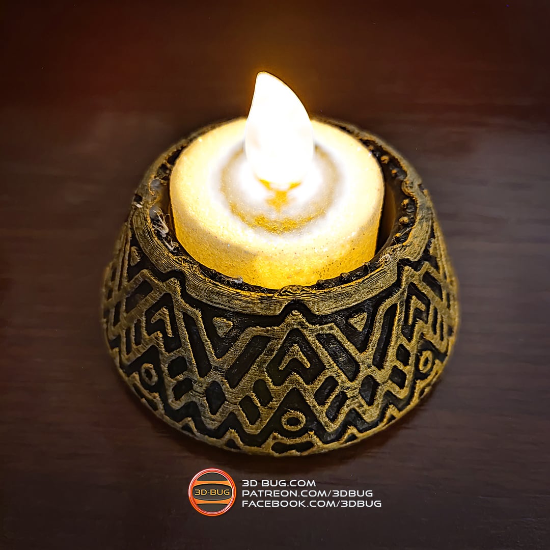 Tealight Holder 004 3d model