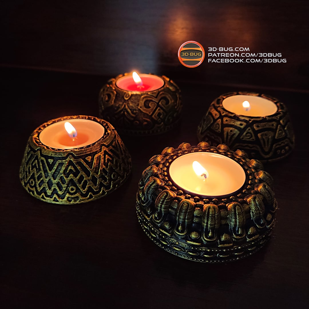 Tealight Holder 004 3d model