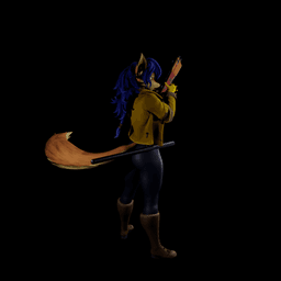 Furry Fox Undercover Operative v2 3d model