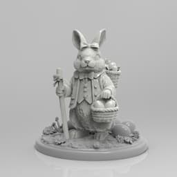 Classic Easter Bunny 3d model