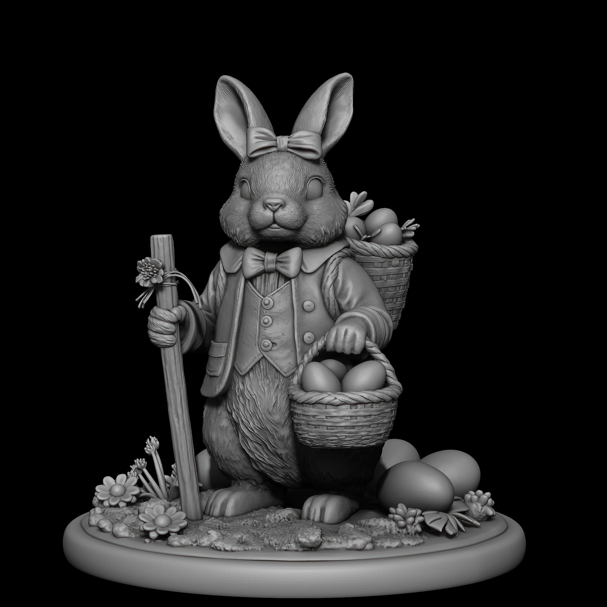 Classic Easter Bunny 3d model
