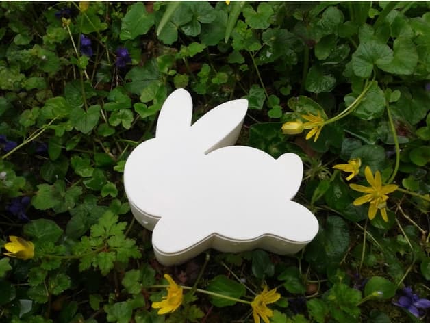 Rabbit 00A3, nestable box (v2) #SpringThangs 3d model