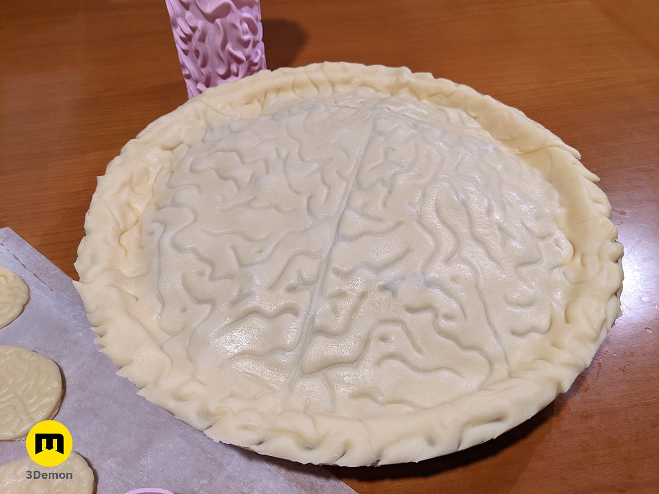 Brain Texture Roller Cookie Cutter 3d model