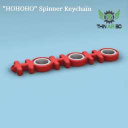 Holiday Spinner Keychain Fidgets - Fidget Spinners 3d model