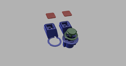 Rotating Button case 3d model