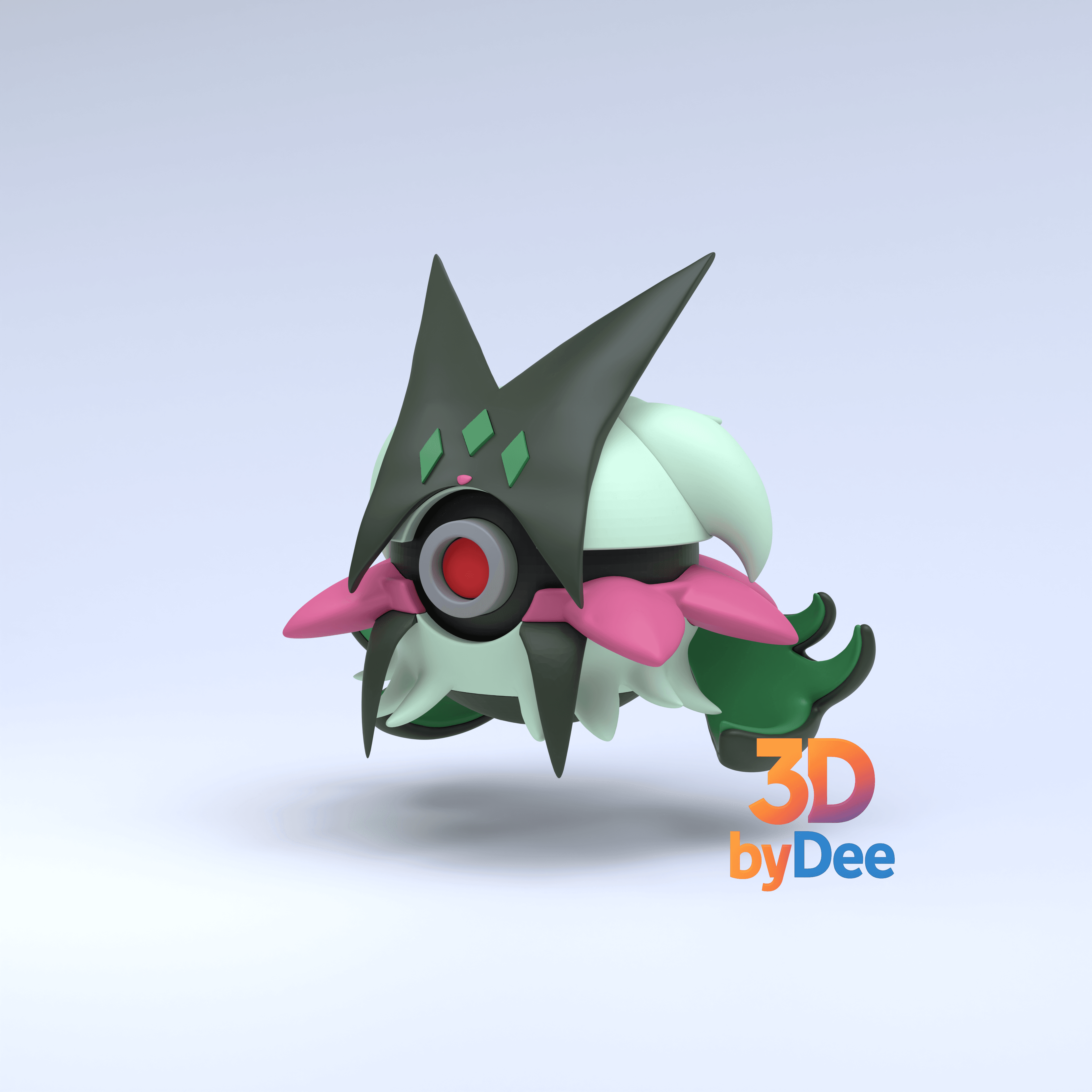 Meowscarada Pokeball 3d model