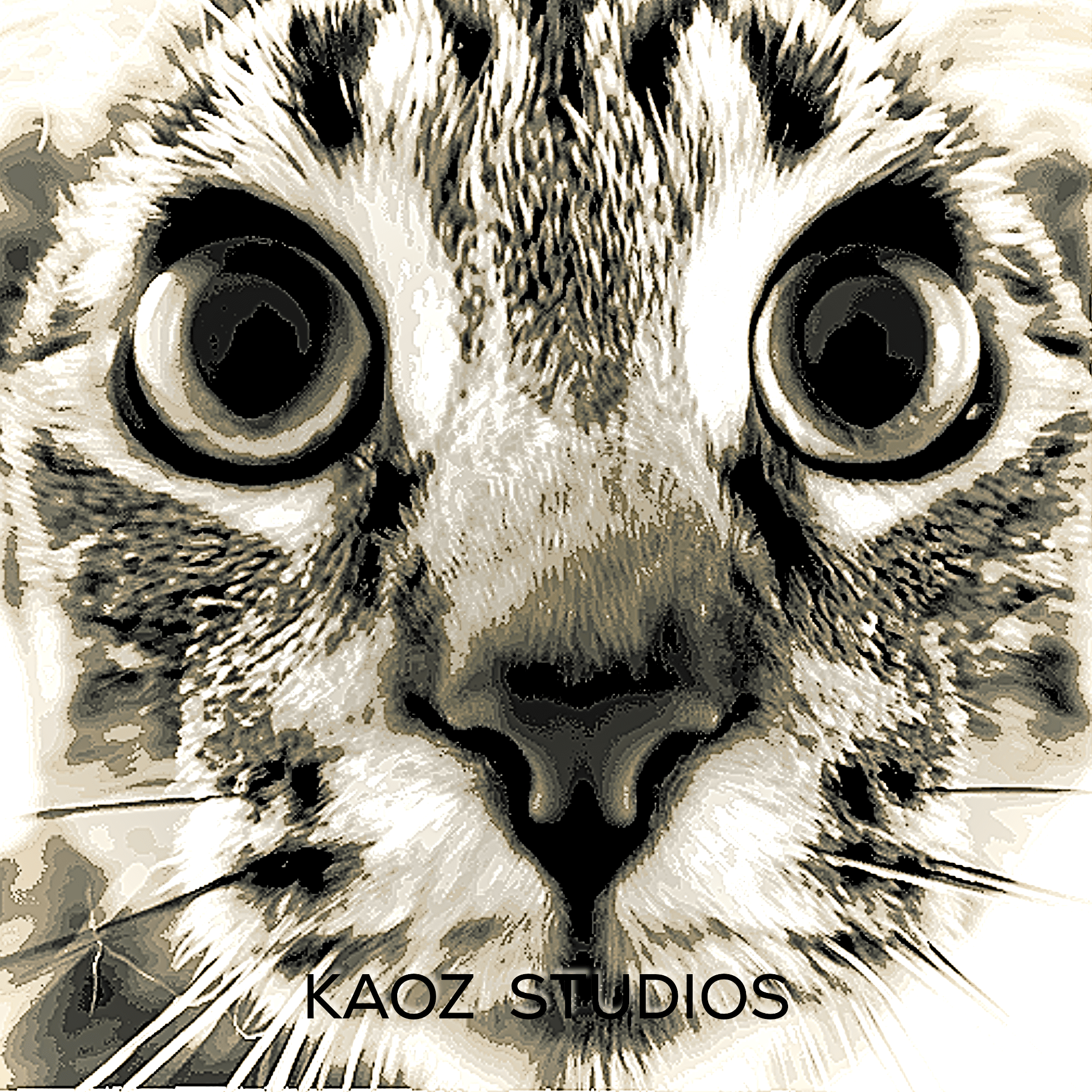 Realistic Cats Eyes wall art Full Color Kitty wall decor 3d optical illusion 3d model