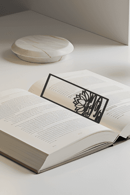 Lotus Bookmark, Gift Idea 3d model