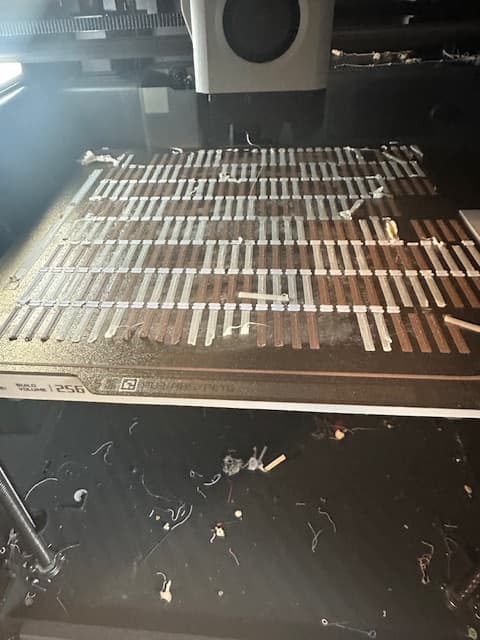 I am having a real hard time with the board. All other pieces printed great. I have tried cleaning plate, raising temp of plate and glue....any ideas?
