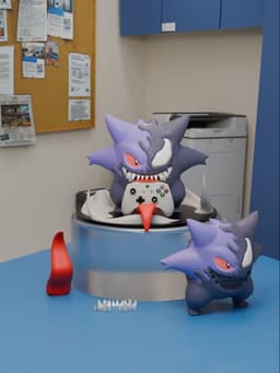 Gengar x Venom - Controller Stand 3d model