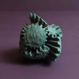 Avocado gear ball fidget toy 3d model