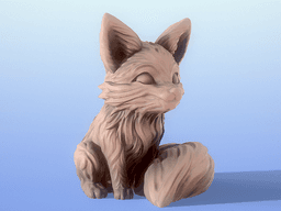 Cute_Fox_1.stl 3d model