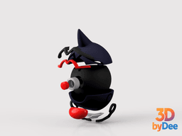Toxicroak Poke Ball 3d model