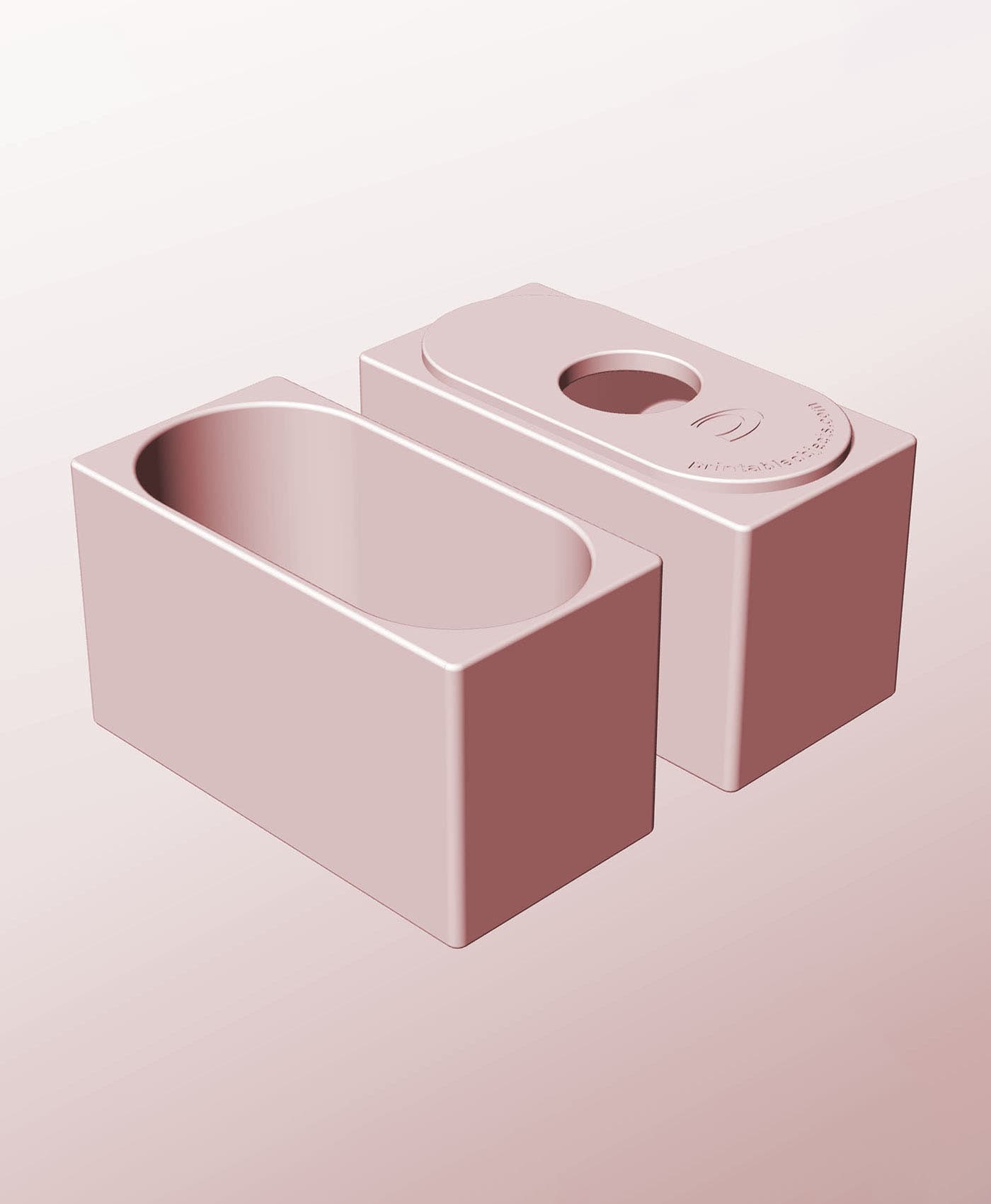 CX68-85-P Modular pierced component container modern decor 3d model