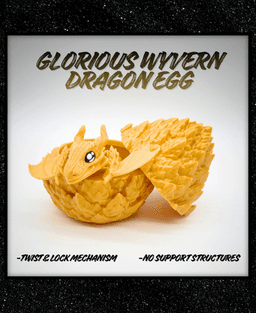 Glorious Wyvern Dragon Egg 3d model