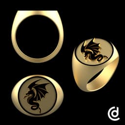 Dragon Ring v1 3d model