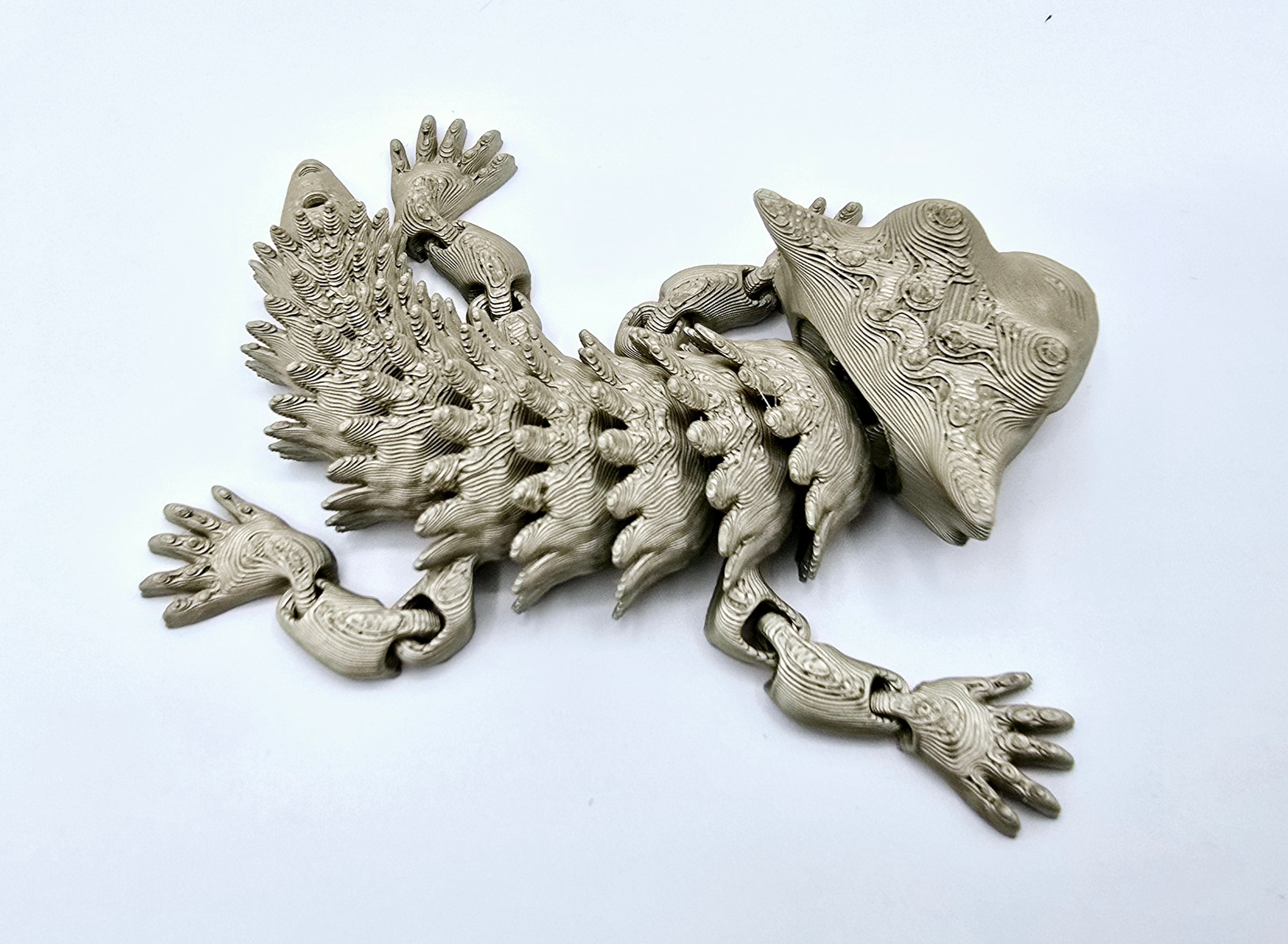 Pocket Pet Bearded Dragon Keychain 3d model