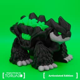 Articulated Magma Turtle 3d model
