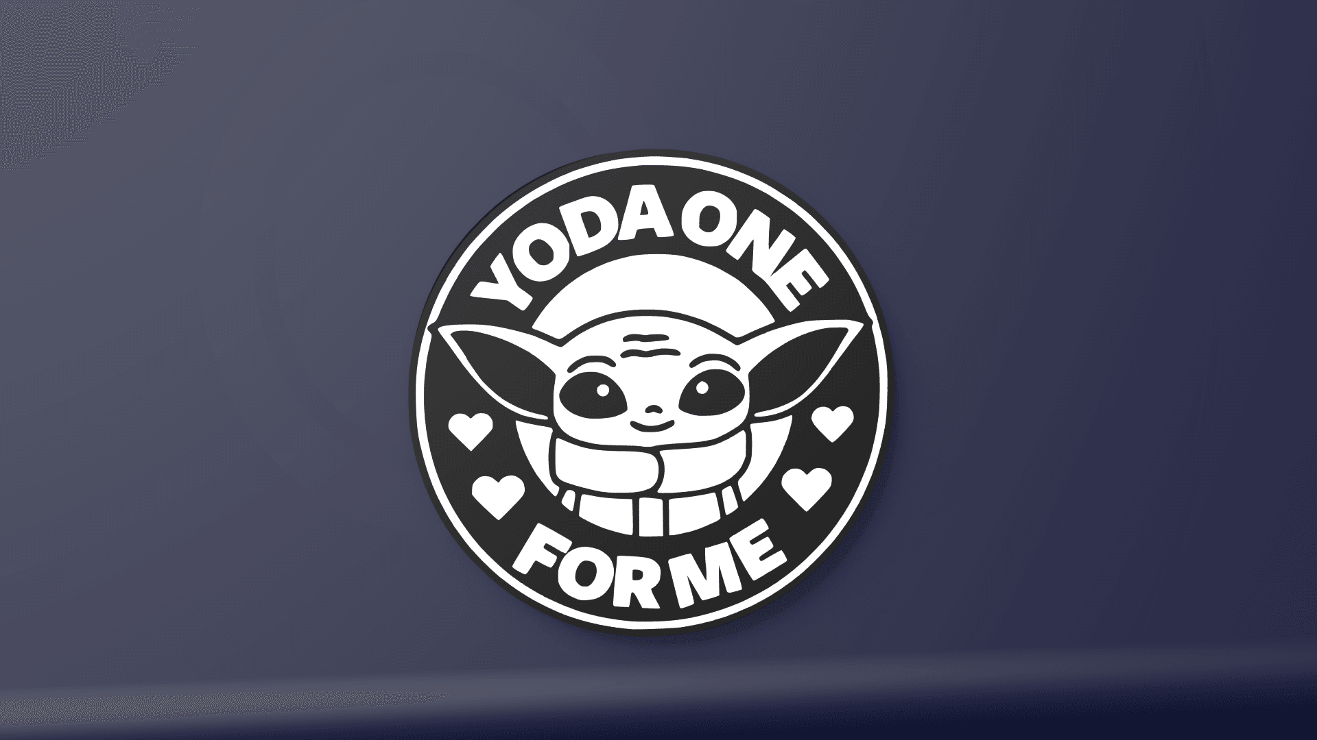 Yoda One for Me - LED Strip compatible 3d model