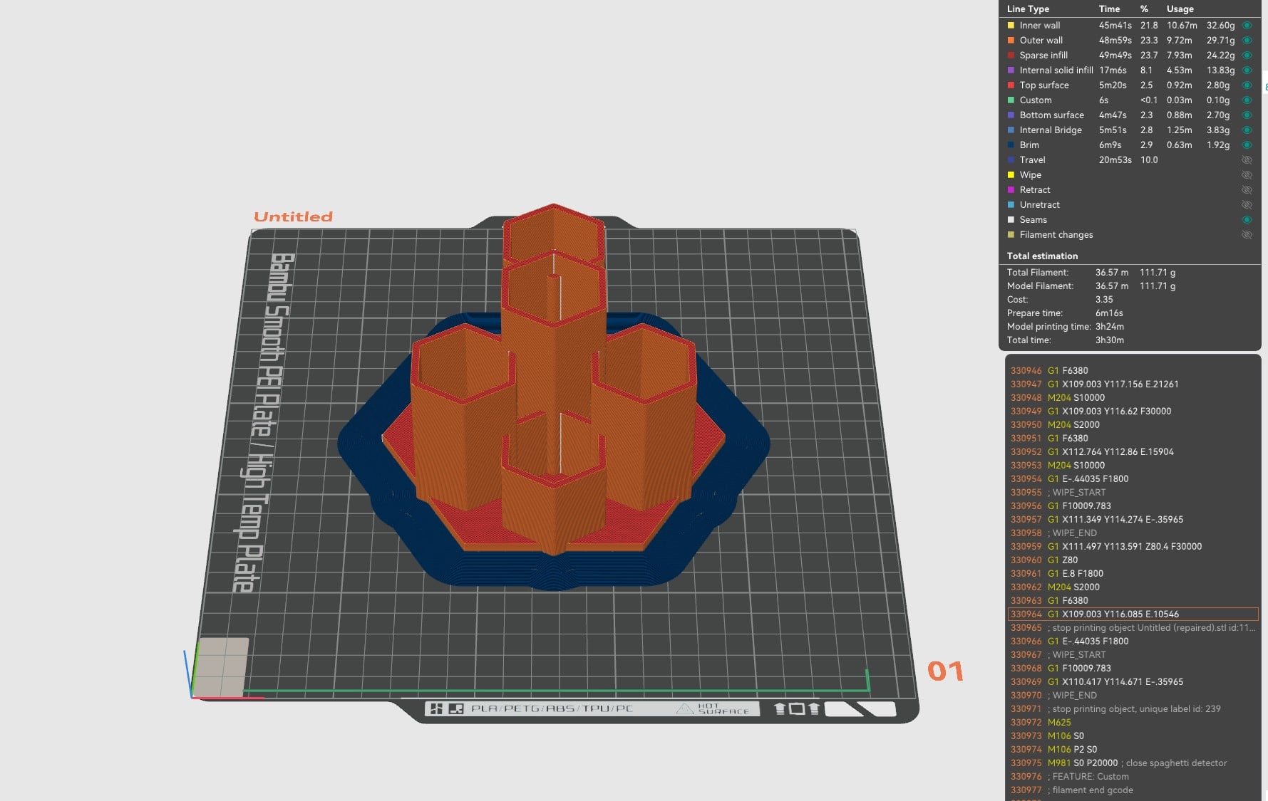 HexBrutalist Mathematical Desk Caddy 3d model