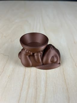 Valentines Bunny with Empty Bowl 3d model