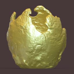 UNIQUE SCULPTURAL ORGANIC PLANTER 3d model