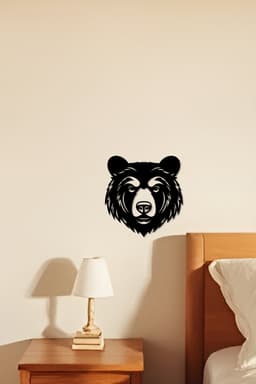 Bear Wall Art, Wall Decor, Home Decor 3d model