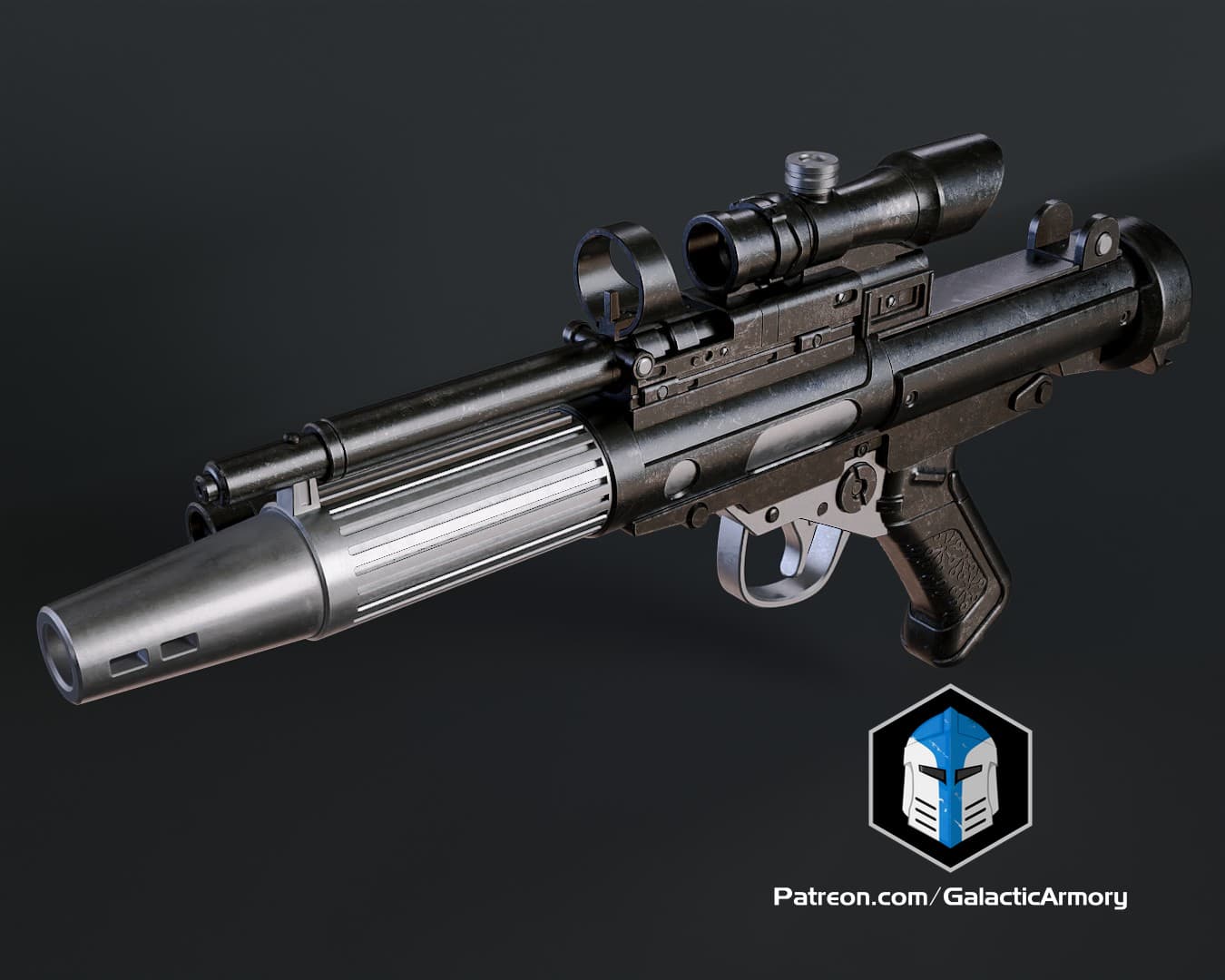 DH-17 Blaster - 3D Print Files 3d model