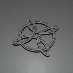 Witch's Knot Pendant V2 3d model