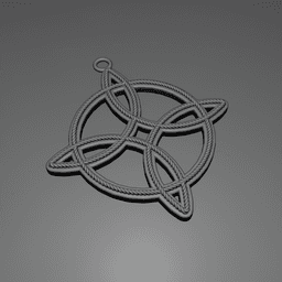 Witch's Knot Pendant V2 3d model