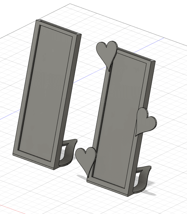 Picture frame for photo strip 3d model