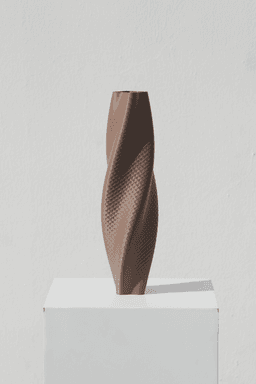 Rotating vase with Diamond texture 3d model