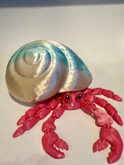 Flexi Hermit Crab w/ Magnetic shell 3d model