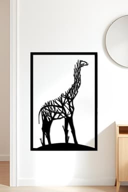 Giraffe Wall Art, Wall Decor, Home Decor 3d model