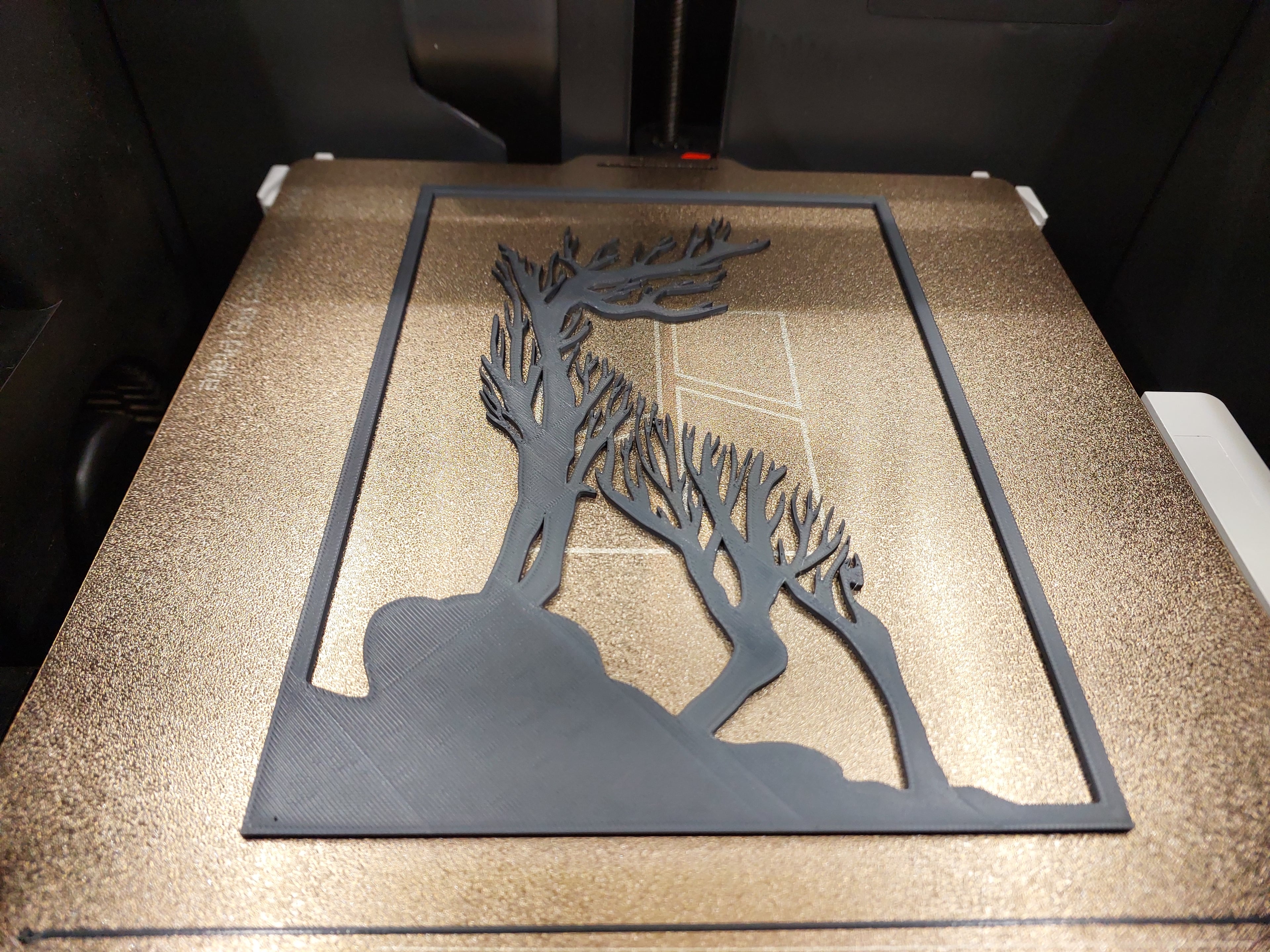 Deer wall art 3d model