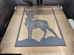 Deer wall art 3d model