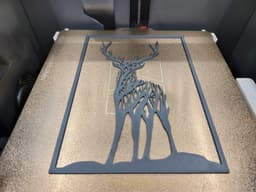 Deer wall art 3d model
