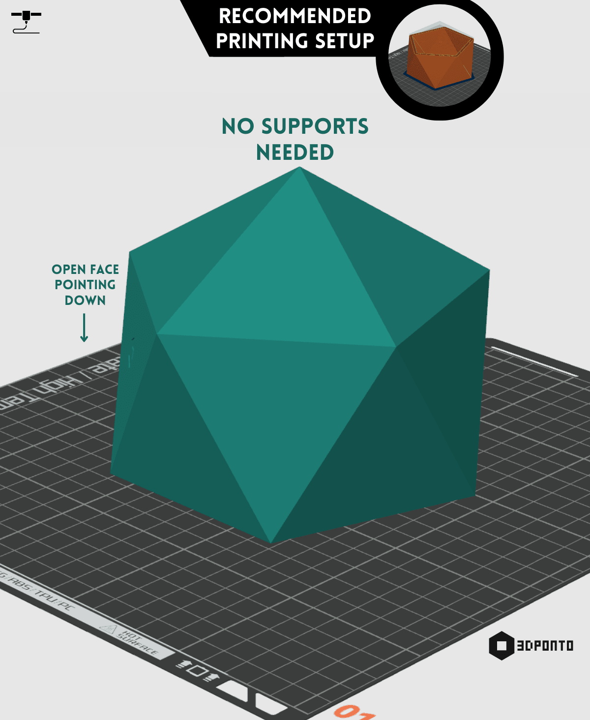 Desk Organizer Polygon Cube 3d model