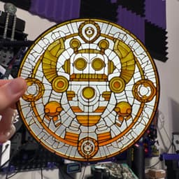 (HueForge) Stained Glass Robot 3d model