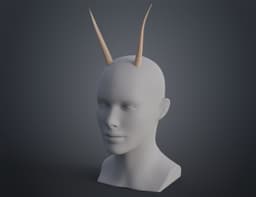 Oribi horns 3d model